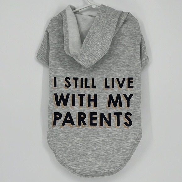 Dog Whisperer I Still Live With My Parents Dog Shirt Gray Size XL NEW with tags! - Picture 12 of 12